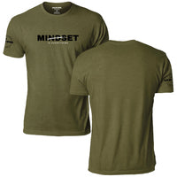 Mindset Is Everything Classic T-Shirt, military olive, front and back