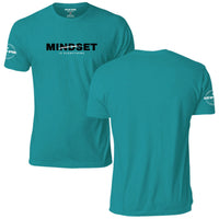 Mindset Is Everything Classic T-Shirt, teal, front and back